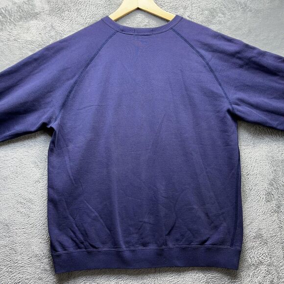 Vintage Polo Ralph Lauren Sweatshirt Mens XL Navy USA Flag Graphic Crewneck 90s - Picture 9 of 10